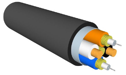 Гибридный кабель для систем видеонаблюдения