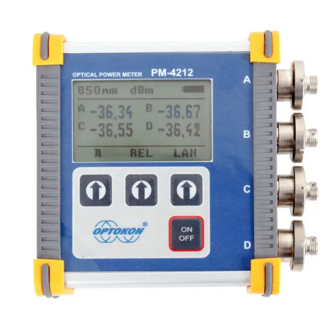 PM-4212 – Medidor de Potencia Óptica Compacto de 4 Puertos